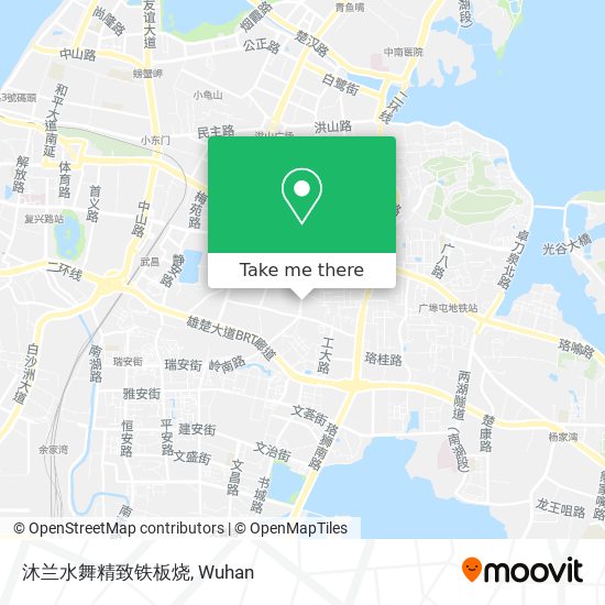 沐兰水舞精致铁板烧 map