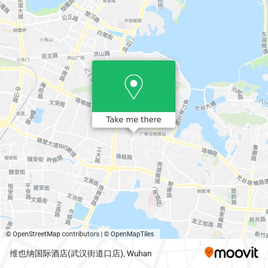 维也纳国际酒店(武汉街道口店) map