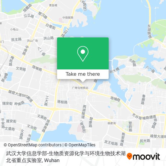 武汉大学信息学部-生物质资源化学与环境生物技术湖北省重点实验室 map