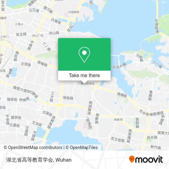 湖北省高等教育学会 map