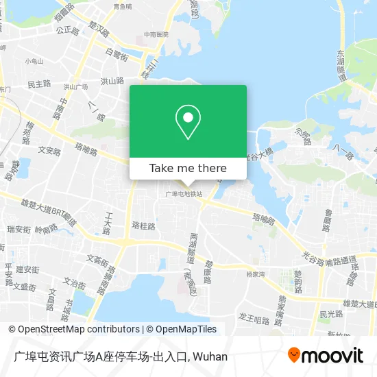 广埠屯资讯广场A座停车场-出入口 map