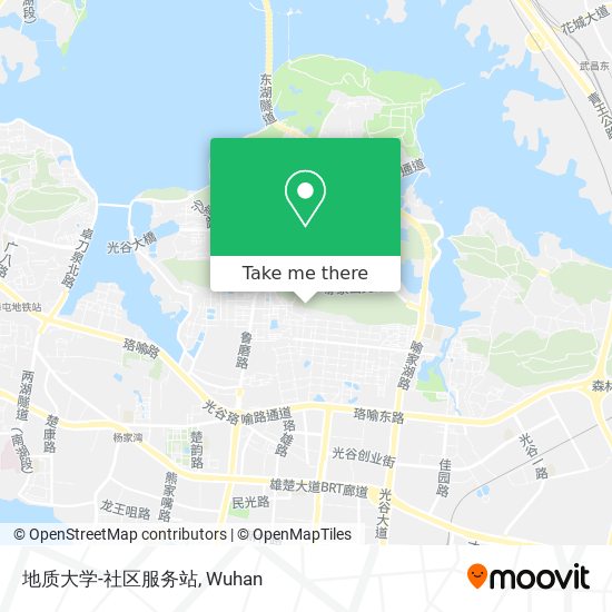 地质大学-社区服务站 map