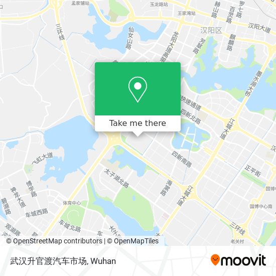 武汉升官渡汽车市场 map