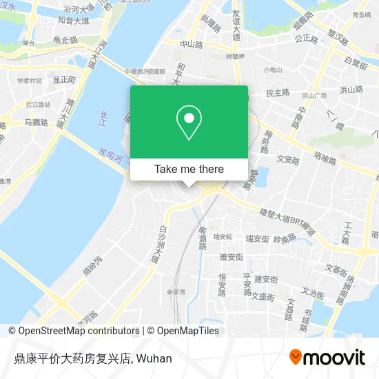 鼎康平价大药房复兴店 map