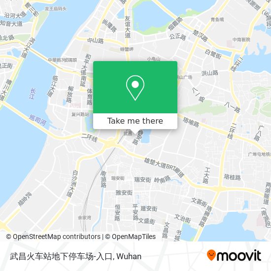 武昌火车站地下停车场-入口 map