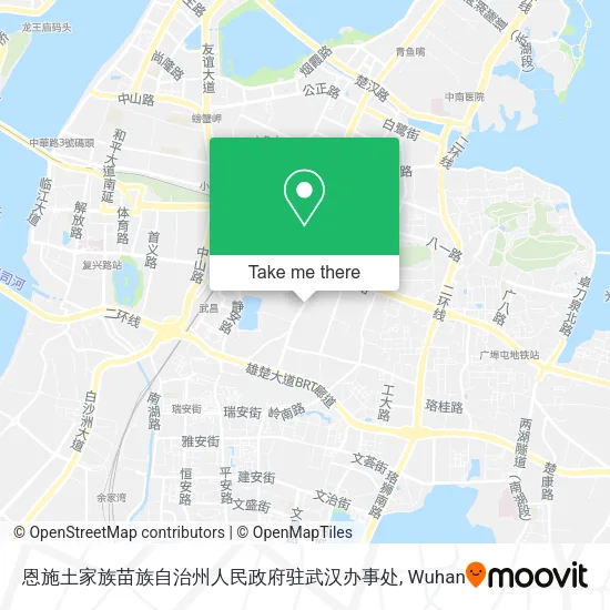 恩施土家族苗族自治州人民政府驻武汉办事处 map