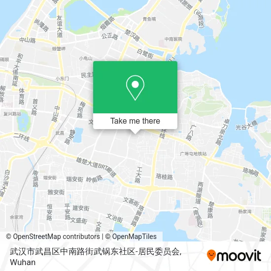 武汉市武昌区中南路街武锅东社区-居民委员会 map