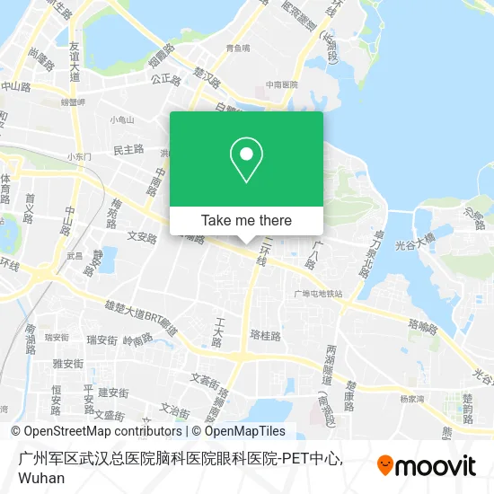 广州军区武汉总医院脑科医院眼科医院-PET中心 map