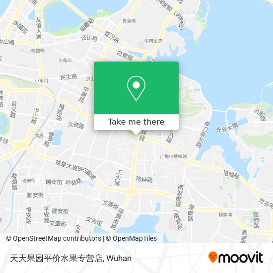 天天果园平价水果专营店 map