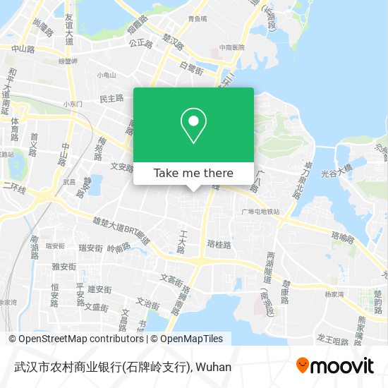 武汉市农村商业银行(石牌岭支行) map