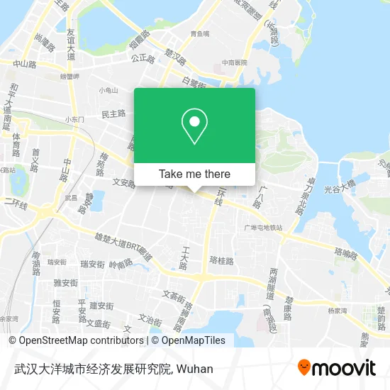 武汉大洋城市经济发展研究院 map
