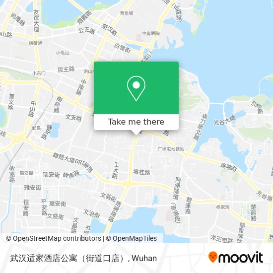 武汉适家酒店公寓（街道口店） map