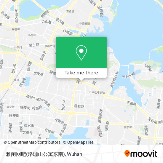 雅闲网吧(珞珈山公寓东南) map