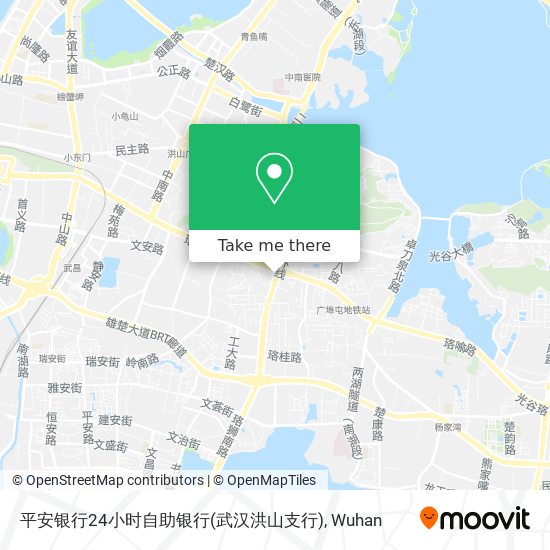 平安银行24小时自助银行(武汉洪山支行) map