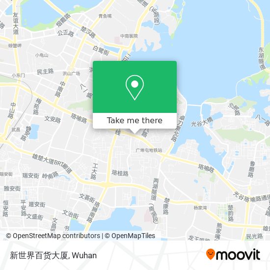 新世界百货大厦 map
