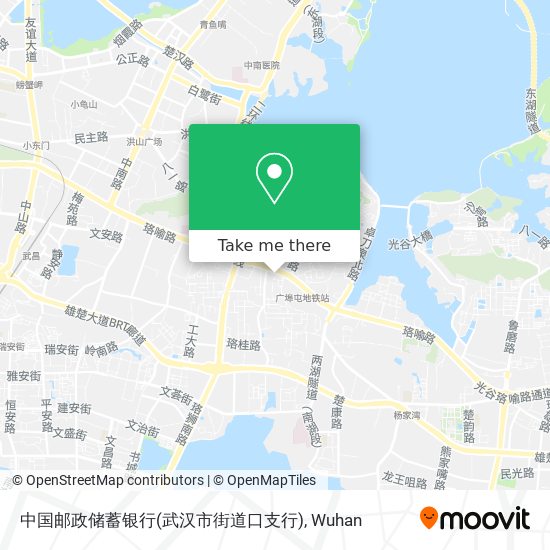中国邮政储蓄银行(武汉市街道口支行) map