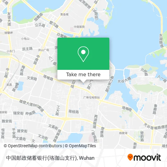 中国邮政储蓄银行(珞珈山支行) map