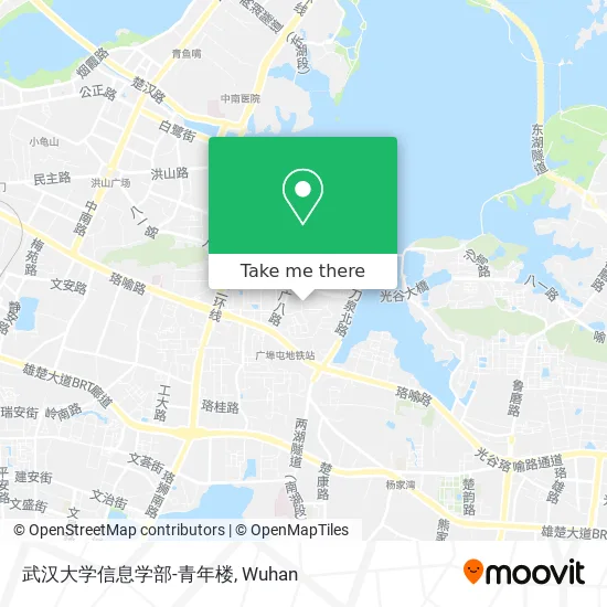 武汉大学信息学部-青年楼 map