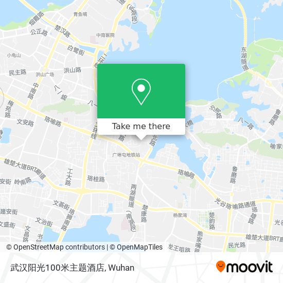 武汉阳光100米主题酒店 map
