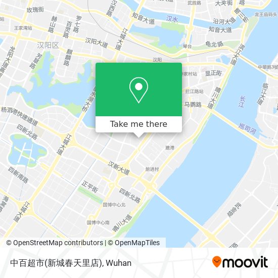 中百超市(新城春天里店) map