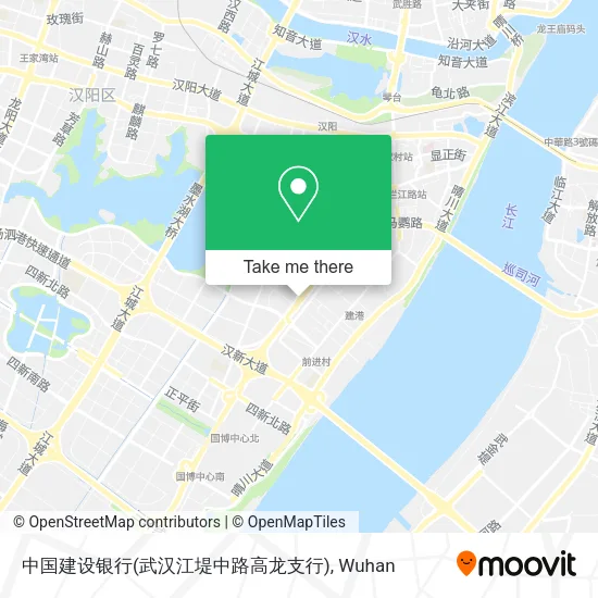 中国建设银行(武汉江堤中路高龙支行) map