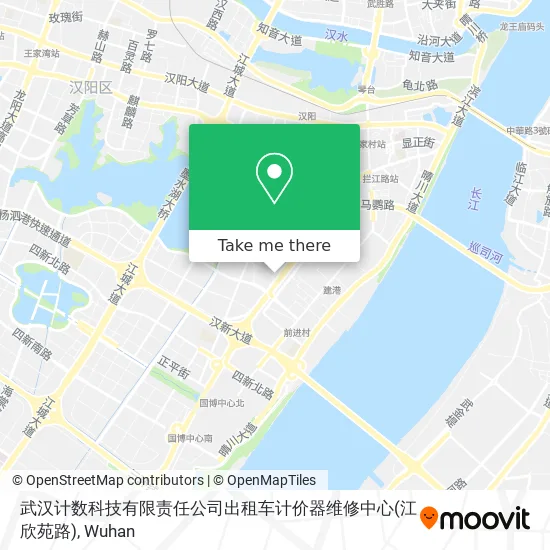 武汉计数科技有限责任公司出租车计价器维修中心(江欣苑路) map