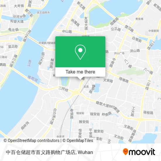 中百仓储超市首义路购物广场店 map