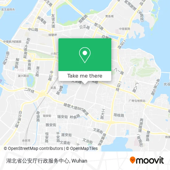 湖北省公安厅行政服务中心 map