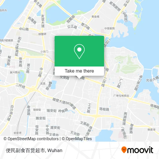 便民副食百货超市 map