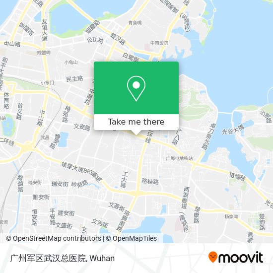 广州军区武汉总医院 map