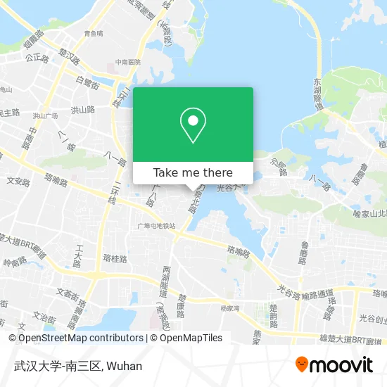 武汉大学-南三区 map