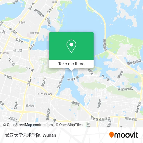 武汉大学艺术学院 map