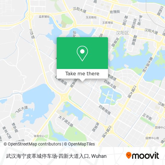 武汉海宁皮革城停车场-四新大道入口 map