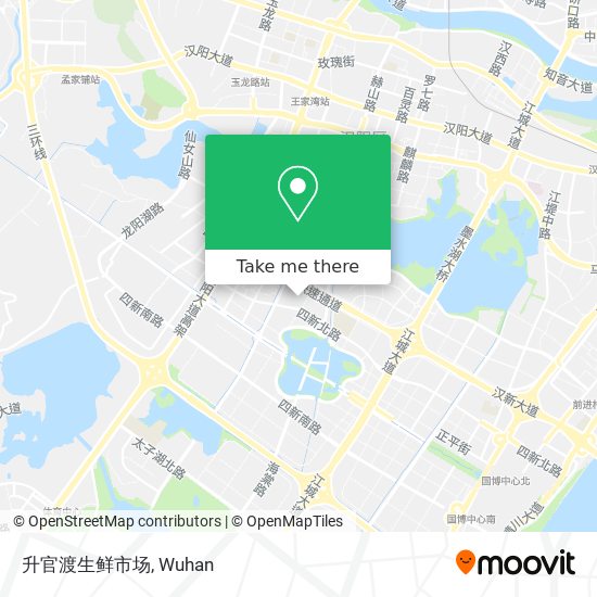 升官渡生鲜市场 map