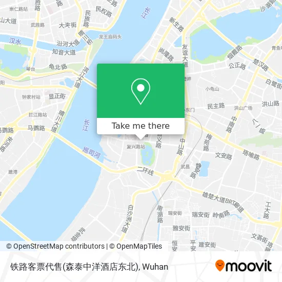 铁路客票代售(森泰中洋酒店东北) map