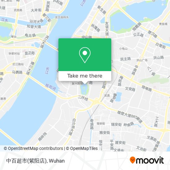 中百超市(紫阳店) map