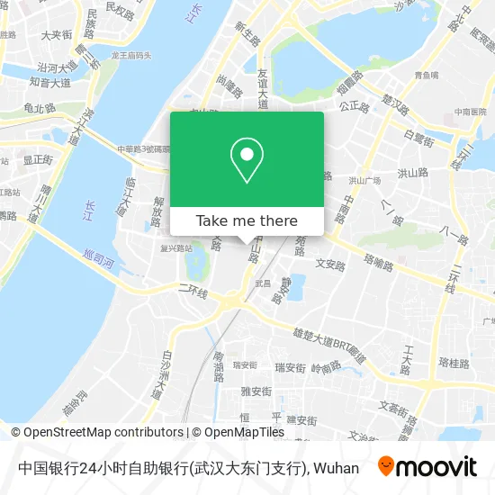 中国银行24小时自助银行(武汉大东门支行) map