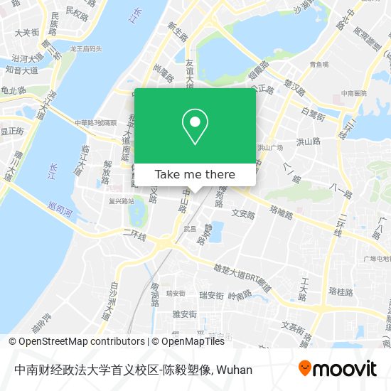 中南财经政法大学首义校区-陈毅塑像 map