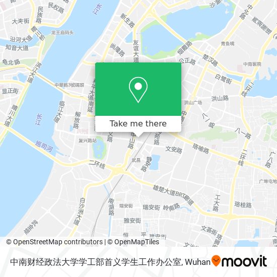 中南财经政法大学学工部首义学生工作办公室 map