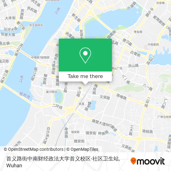 首义路街中南财经政法大学首义校区-社区卫生站 map