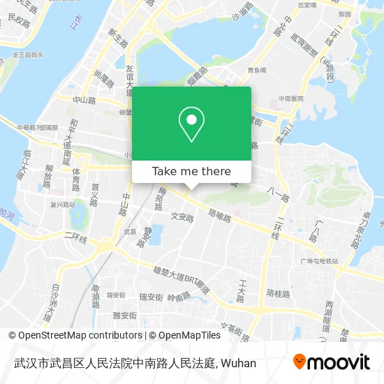 武汉市武昌区人民法院中南路人民法庭 map