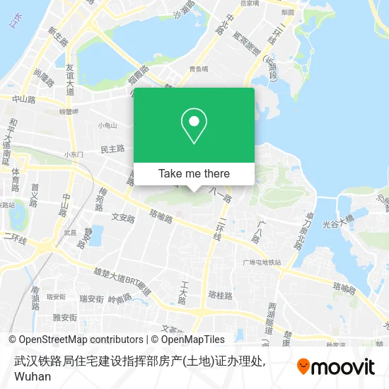 武汉铁路局住宅建设指挥部房产(土地)证办理处 map