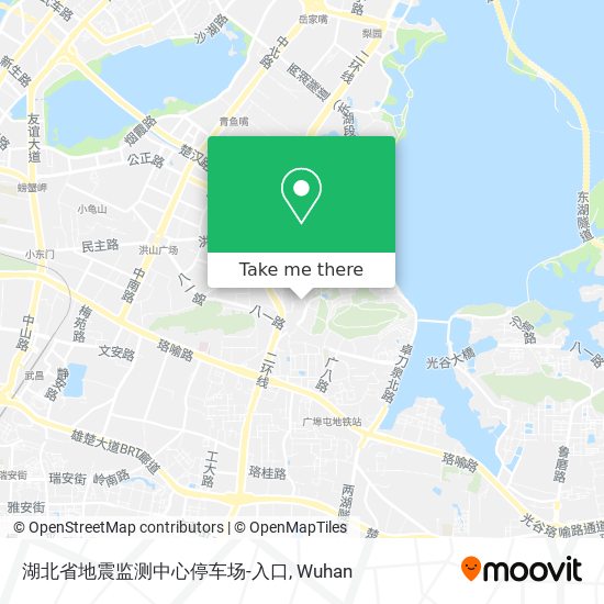 湖北省地震监测中心停车场-入口 map