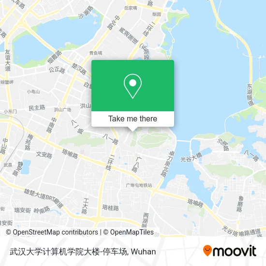 武汉大学计算机学院大楼-停车场 map