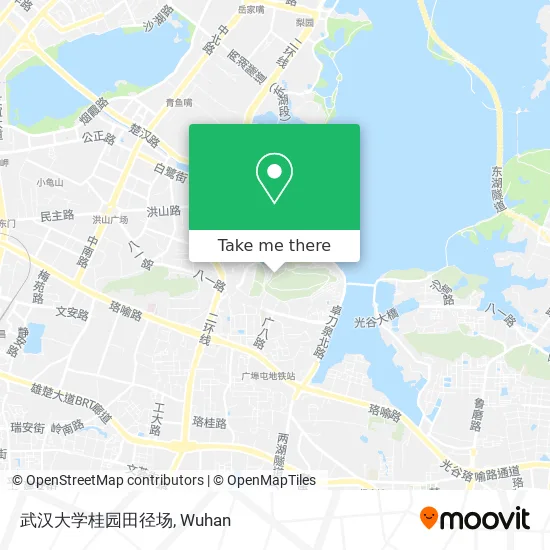 武汉大学桂园田径场 map