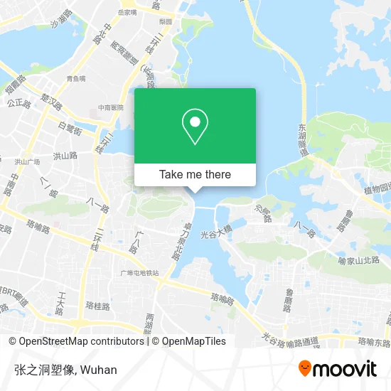 张之洞塑像 map