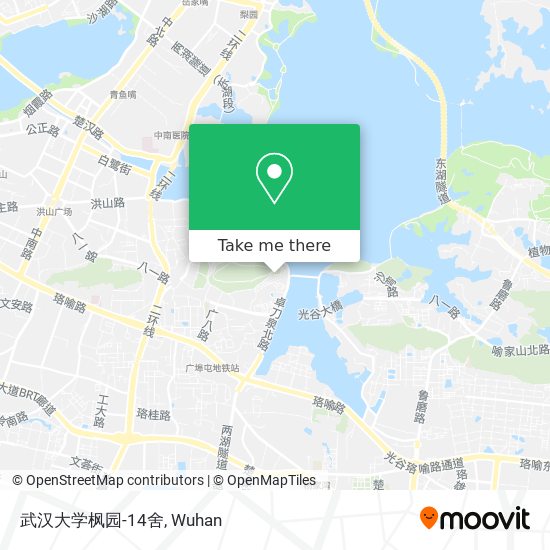 武汉大学枫园-14舍 map