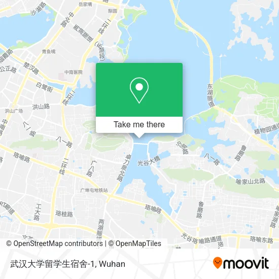 武汉大学留学生宿舍-1 map