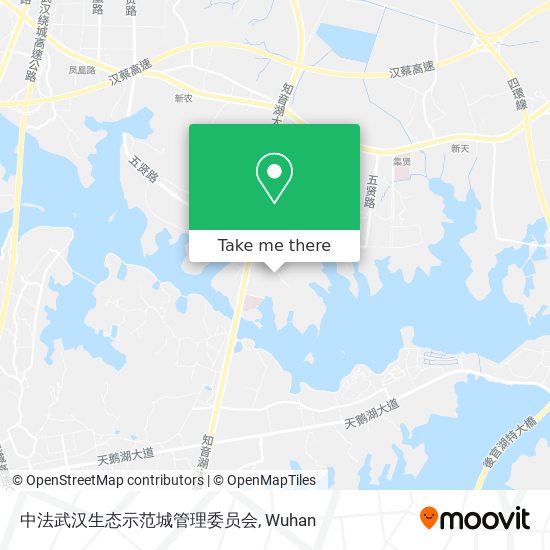 中法武汉生态示范城管理委员会 map