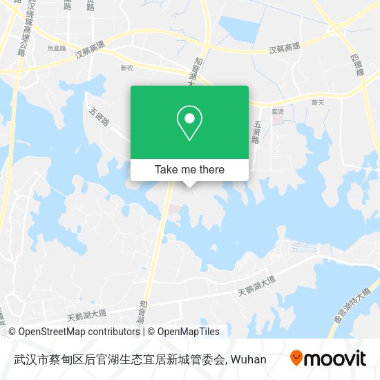 武汉市蔡甸区后官湖生态宜居新城管委会 map